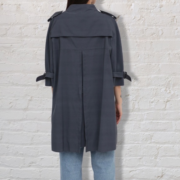 MOSCHINO DARK GREY TRENCH - Picture 3 of 5